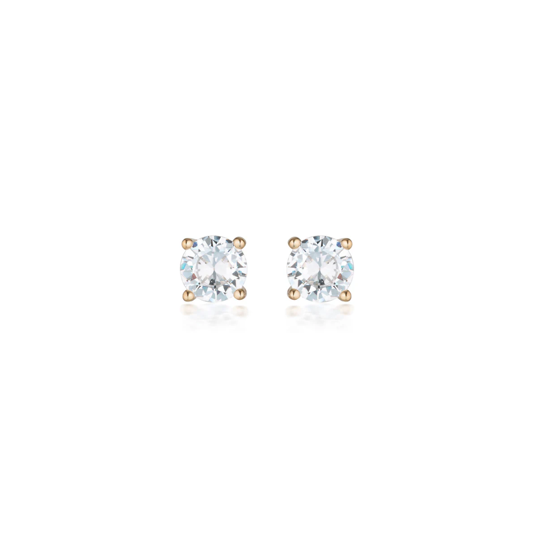 GEORGINI Moissanite Studs – 1tcw, 9ct Rose Gold