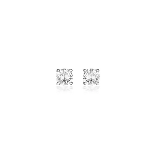 GEORGINI Moissanite Studs – 1tcw, 9ct White Gold