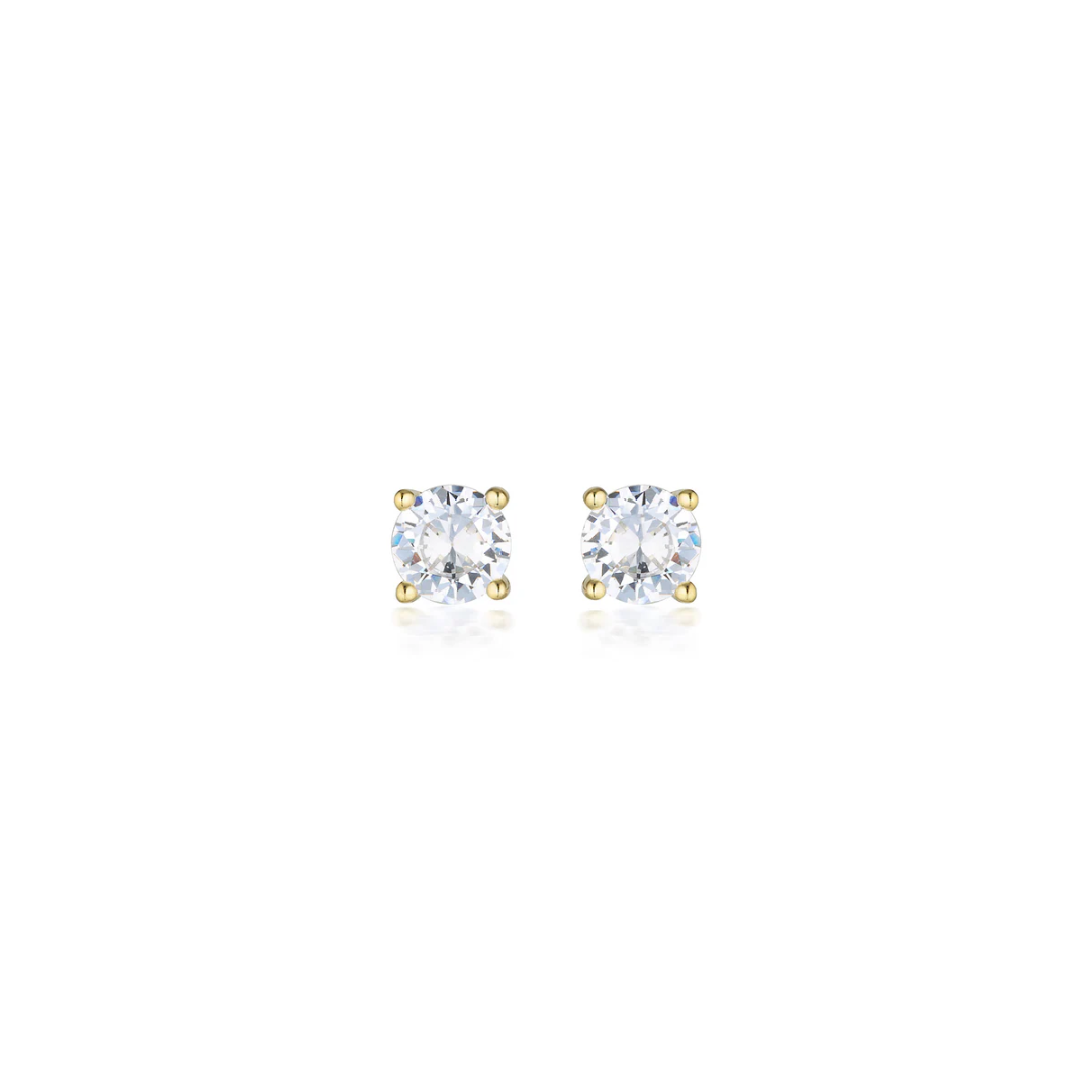 GEORGINI Moissanite Studs – 1tcw, 9ct Yellow Gold