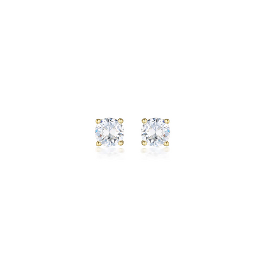 GEORGINI Moissanite Studs – 1tcw, 9ct Yellow Gold