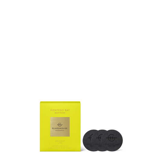 Glasshouse Fragrances Montego Bay Rhythm Coconut Lime Car Diffuser Refills