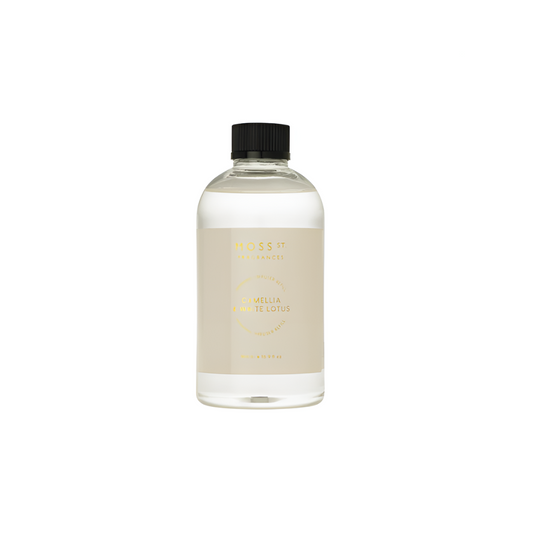 MOSS ST Fragrances Ceramics: Camellia & White Lotus Diffuser Refill 500ml