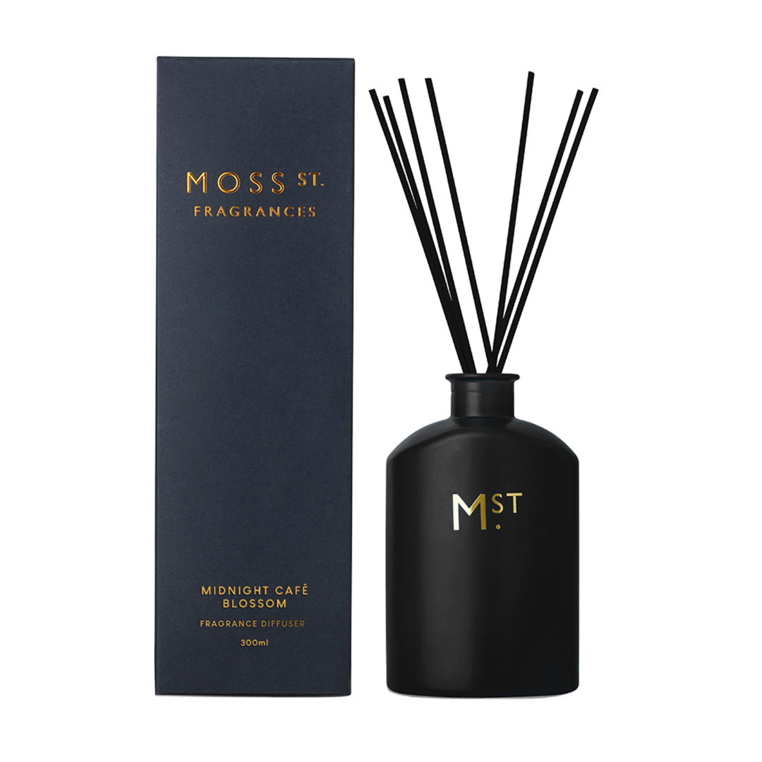 MOSS ST 限量版：午夜咖啡花香氛扩散器 300 毫升