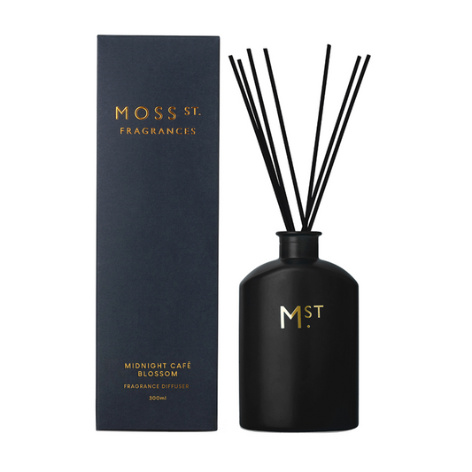 MOSS ST Limited Edition: Midnight Café Blossom Fragrance Diffuser 300mL