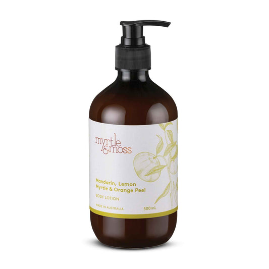 Myrtle & Moss Mandarin, Lemon Myrtle & Orange Peel Hand & Body Wash & Body Lotion Bundle
