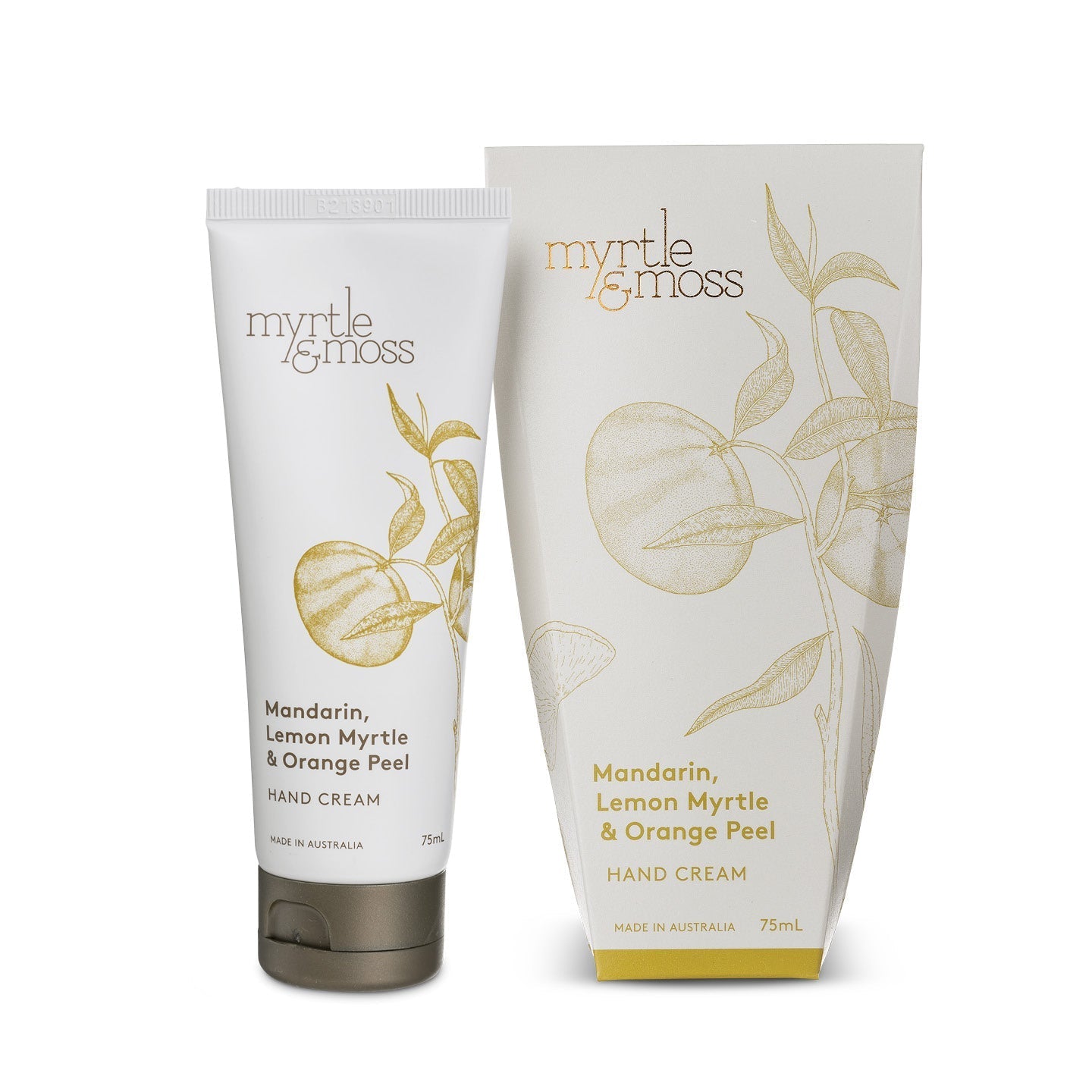 Myrtle & Moss Hand Cream Mandarin, Lemon Myrtle & Orange Peel 75mL