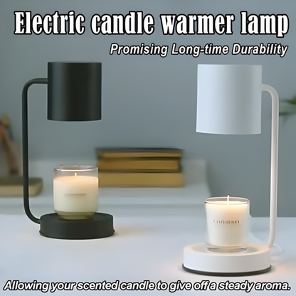 Candle Warmer Lamp with Timer & Dimmer — LED + GU10 Halogen Heating - The Gift Company