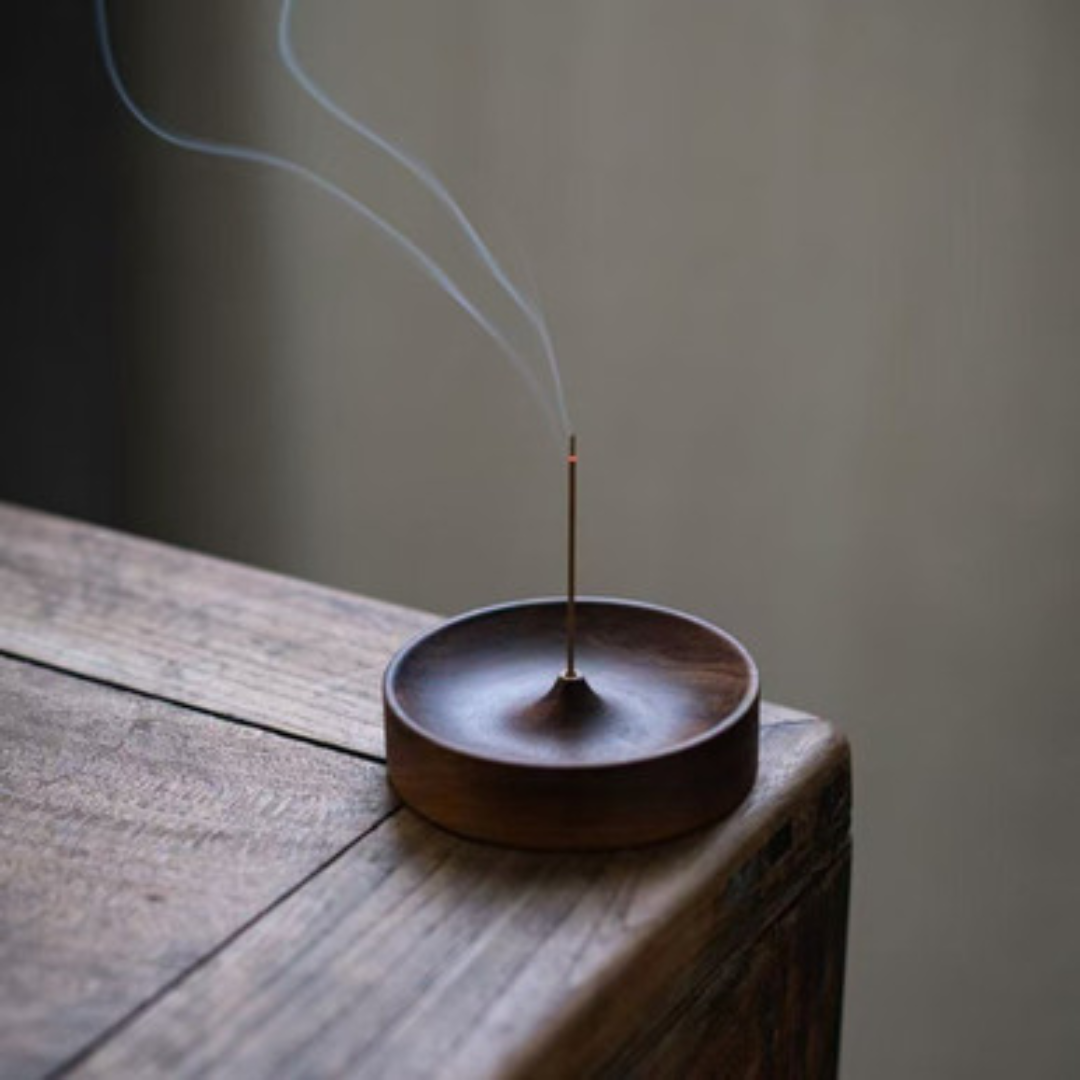 Handmade Round Incense Stick Holder with Multi-Hole Design