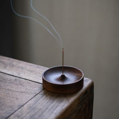 Handmade Round Incense Stick Holder with Multi-Hole Design
