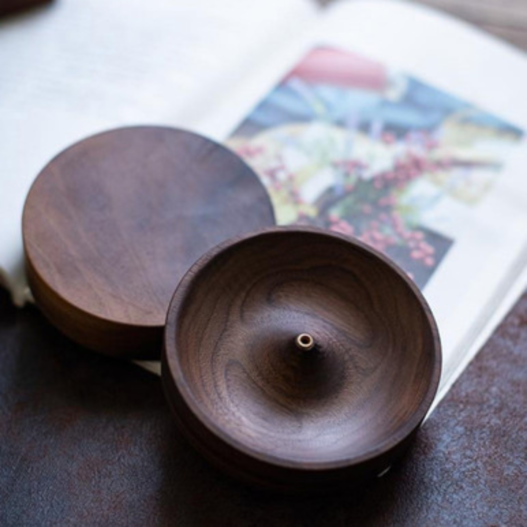 Handmade Round Incense Stick Holder with Multi-Hole Design