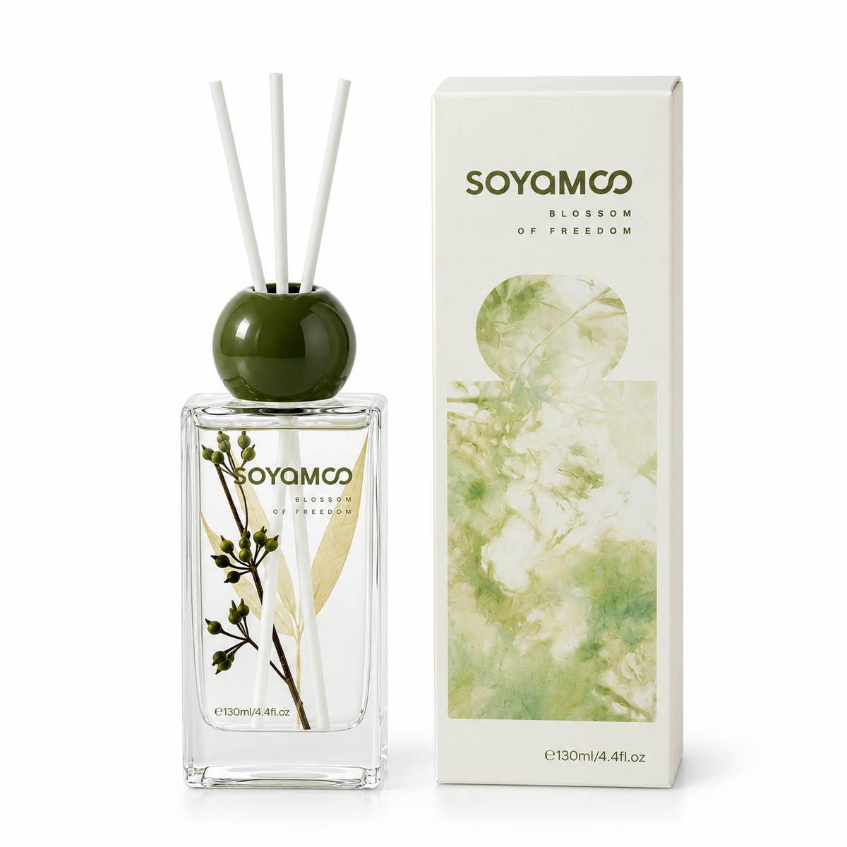 SOYAMOO Green Bamboo Grove Wildwood Reed Diffuser
