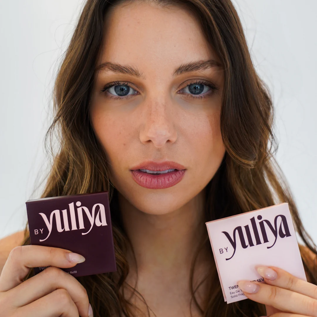 By Yuliya Fragrances Multi-Purpose Solid Fragrance Balm Compact + Refill Twin Flame