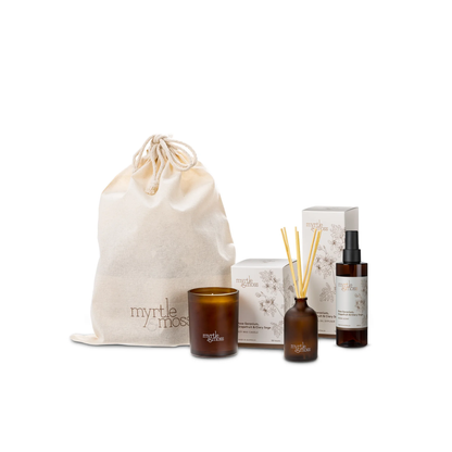 Myrtle & Moss Interior Scent Bundle Rose Geranium, Grapefruit & Clary Sage
