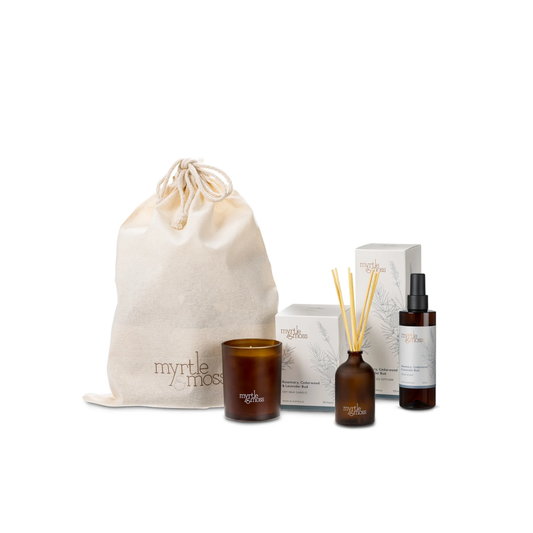 Myrtle & Moss Interior Scent Bundle Rosemary, Cedarwood & Lavender Bud