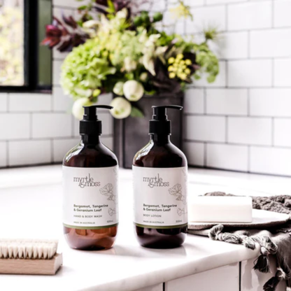 Myrtle & Moss Bathroom Bliss Bundle Rosemary, Cedarwood & Lavender Bud - The Perfume Company