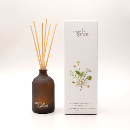 Myrtle & Moss Mandarin, Lemon Myrtle & Orange Peel diffuser 125mL