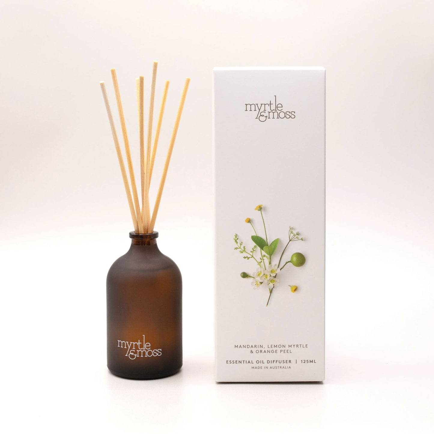 Myrtle & Moss Signature Essential Oil Diffuser Mandarin, Lemon Myrtle & Orange Peel 125mL
