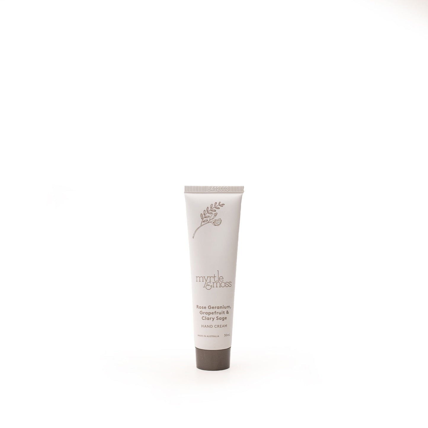 Myrtle & Moss Signature Hand Cream Rose Geranium, Grapefruit & Clary Sage 30mL