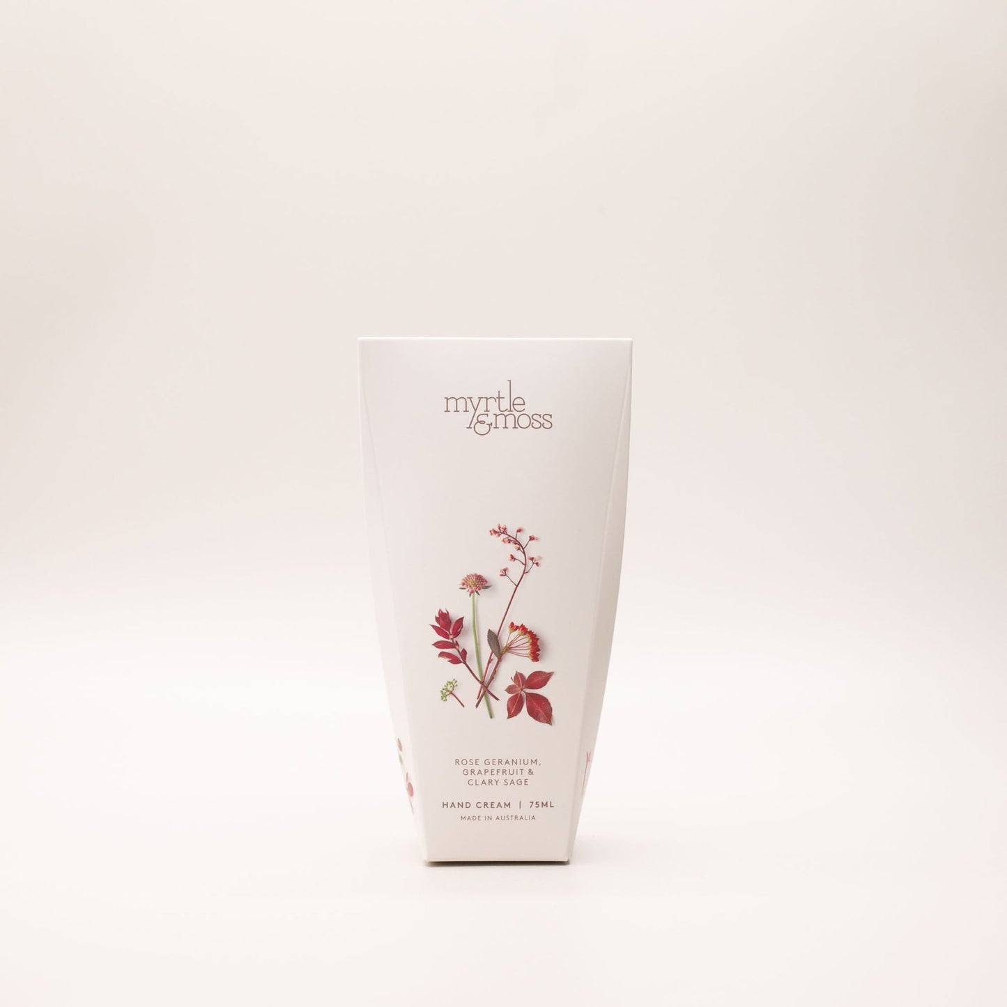 Myrtle & Moss Signature Hand Cream Rose Geranium, Grapefruit & Clary Sage 75mL