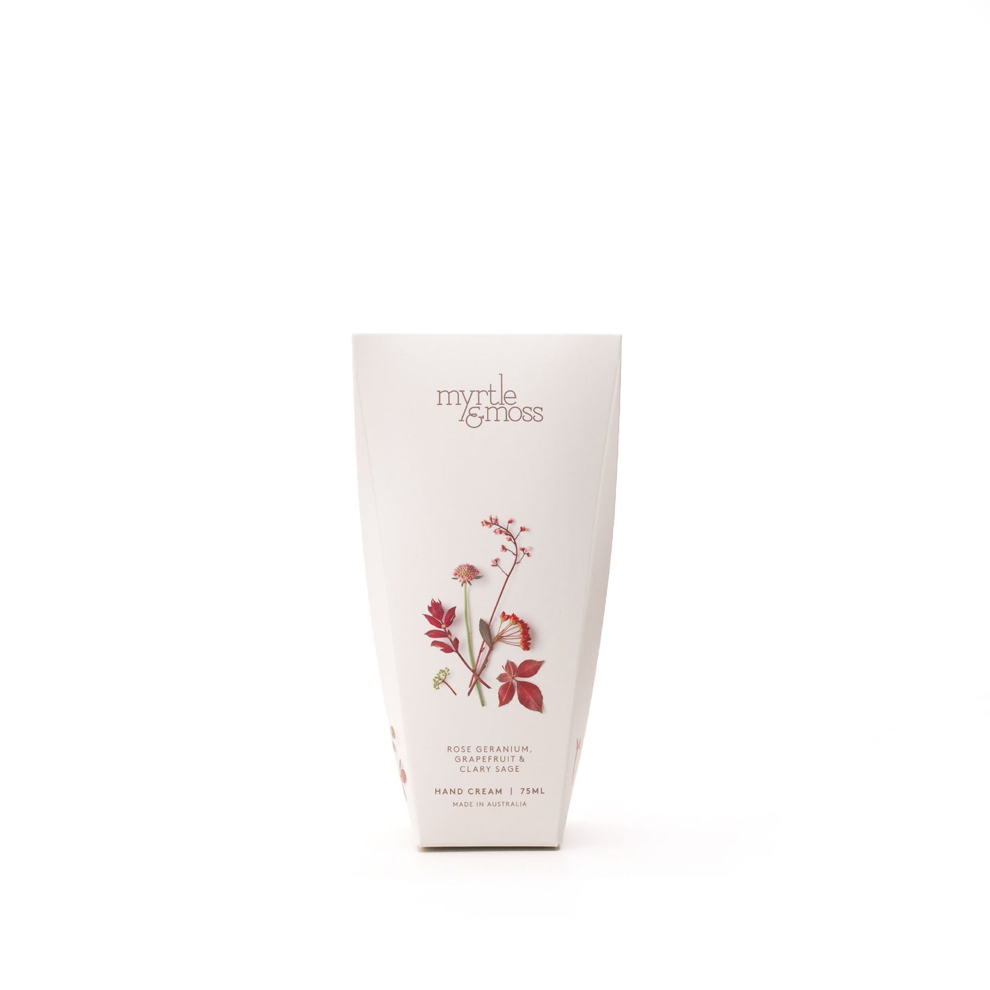 Myrtle & Moss Signature Hand Cream Rose Geranium, Grapefruit & Clary Sage 75mL
