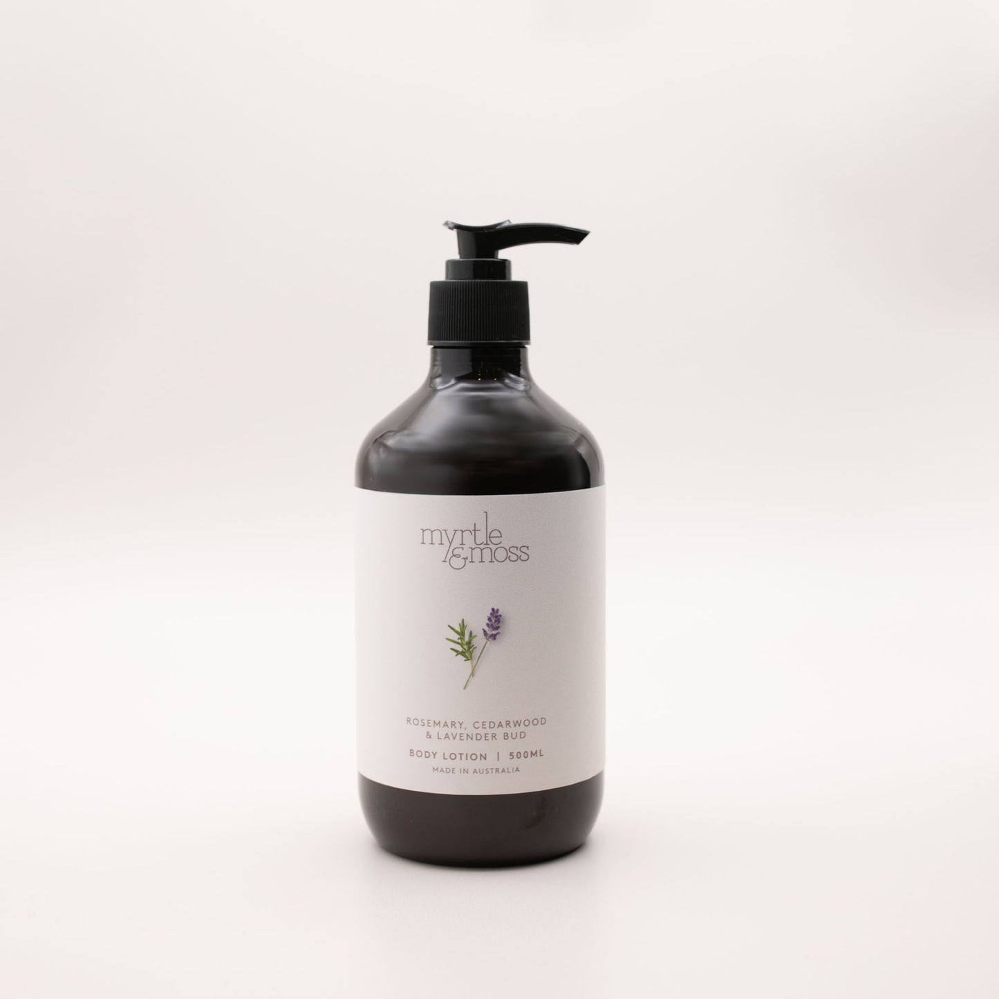 Myrtle & Moss Signature Body Lotion Rosemary, Cedarwood & Lavender Bud 500mL