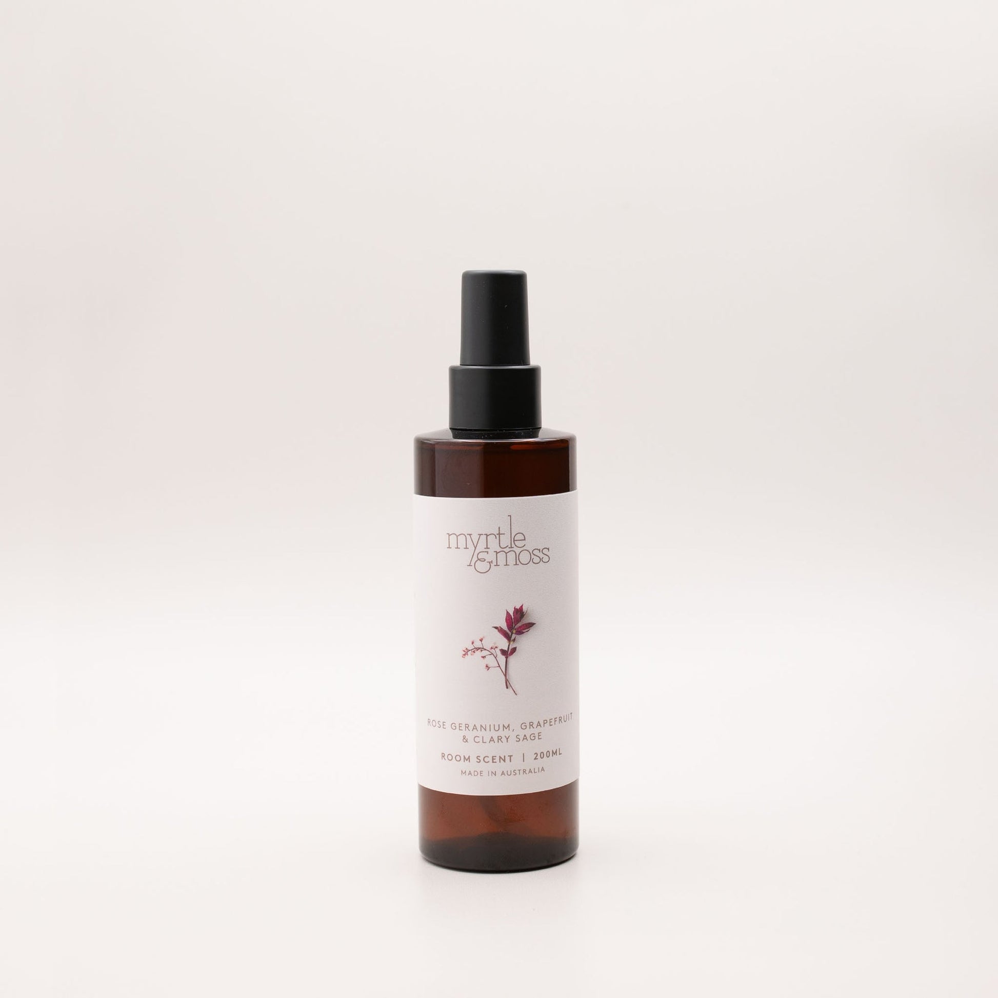 Myrtle & Moss Signature Room Scent Rose Geranium, Grapefruit & Clary Sage 200mL
