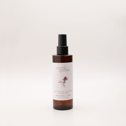 Myrtle & Moss Signature Room Scent Rose Geranium, Grapefruit & Clary Sage 200mL