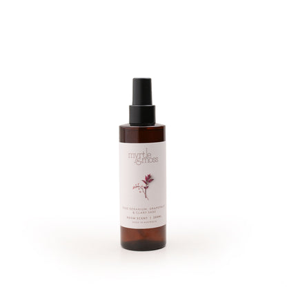 Myrtle & Moss Signature Room Scent Rose Geranium, Grapefruit & Clary Sage 200mL