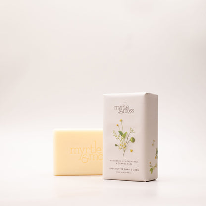Myrtle & Moss Signature Shea Butter Soap Mandarin, Lemon Myrtle & Orange Peel 200g