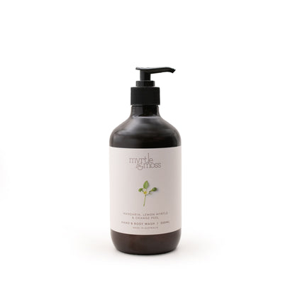 Myrtle & Moss Signature Hand & Body Wash Mandarin, Lemon Myrtle & Orange Peel 500mL