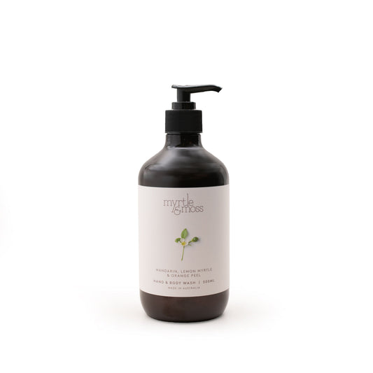 Myrtle & Moss Signature Hand & Body Wash Mandarin, Lemon Myrtle & Orange Peel 500mL