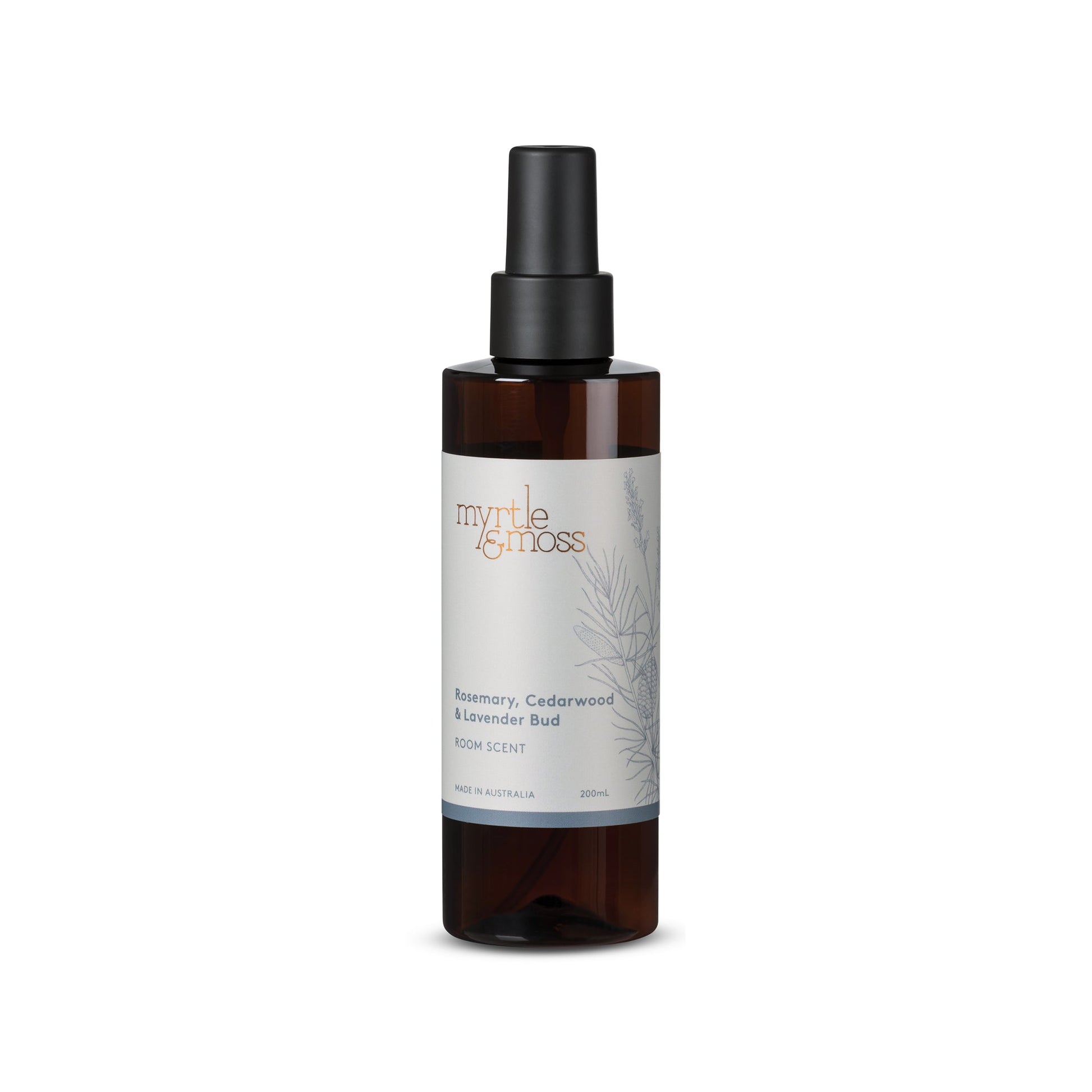 Myrtle & Moss Signature Room Scent Rosemary, Cedarwood & Lavender Bud 200mL - The Gift Company