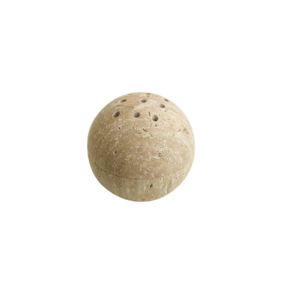 Natural Yellow Cave Stone Incense Burner European Style Marble Oil Burner