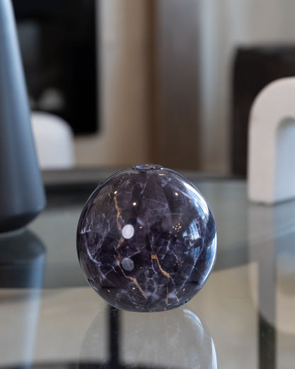 Everlasting Candle Co Neva Charcoal Marble Vase