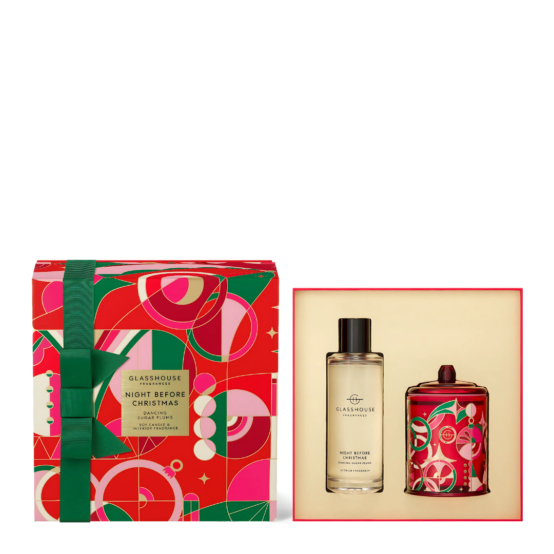 Glasshouse Fragrances Night Before Christmas Candle & Room Spray Gift Set