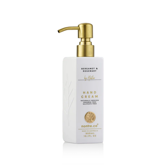 Nontre.co Natural Hand Cream Bergamot & Rosemary 300mL