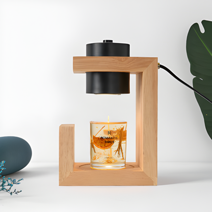 Nordic Wood Candle Warmer Lamp Aromatherapy Wax Melting Table Lamp (110V/230V) - The Gift Company