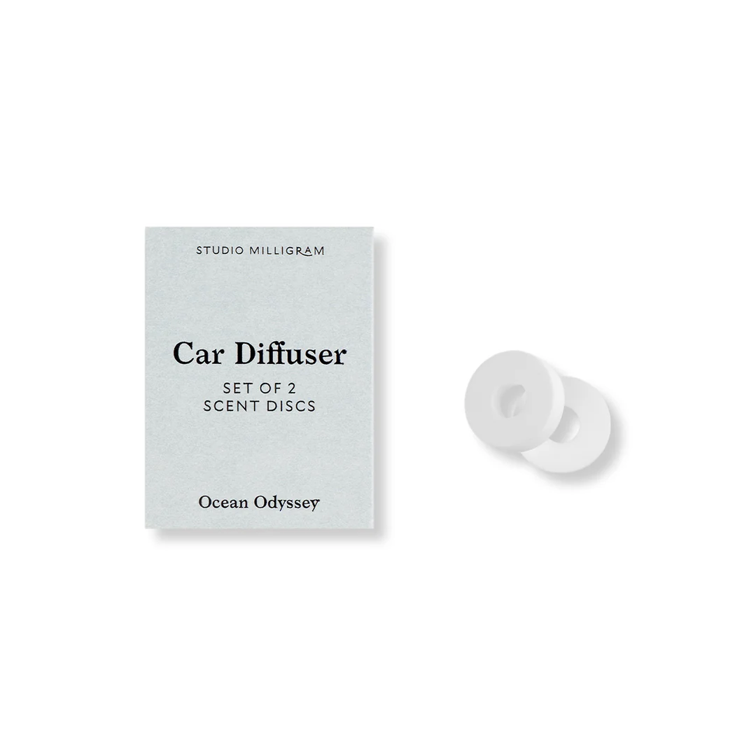 Studio Milligram Car Diffuser Ocean Odyssey Fragrance Refill Set of 2