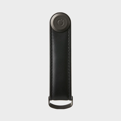 Orbitkey - Key Organiser Leather Black with Black Stitching