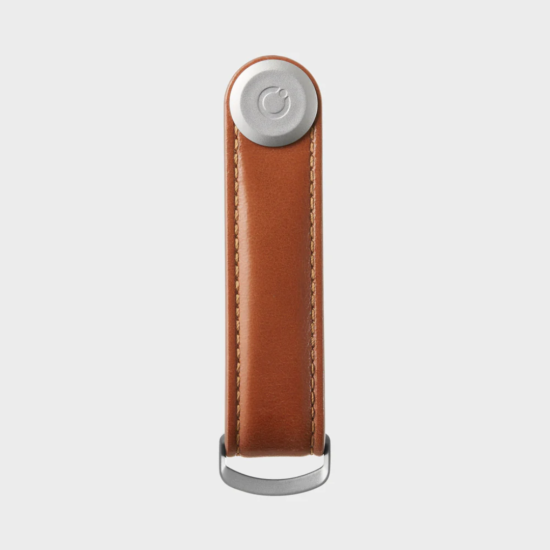 Orbitkey - Key Organiser Leather Cognac with Tan Stitching