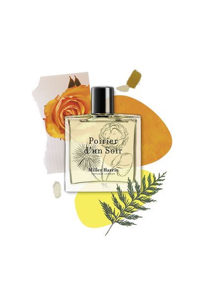 Miller Harris Poirier D'un Soir official pear and rose styled image