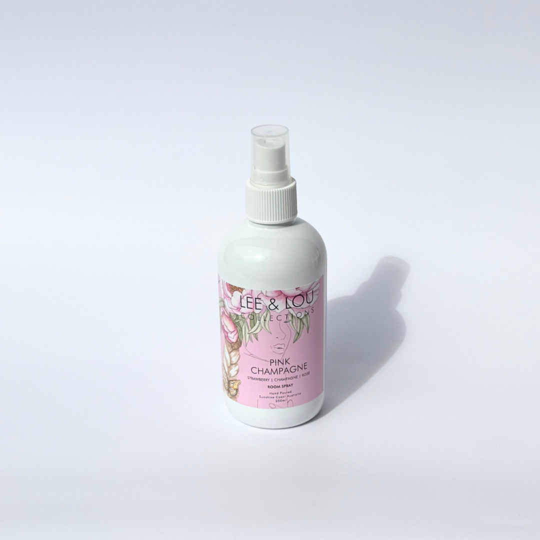 Lee & Lou Pink Champagne Room Spray 250mL styled product image 2