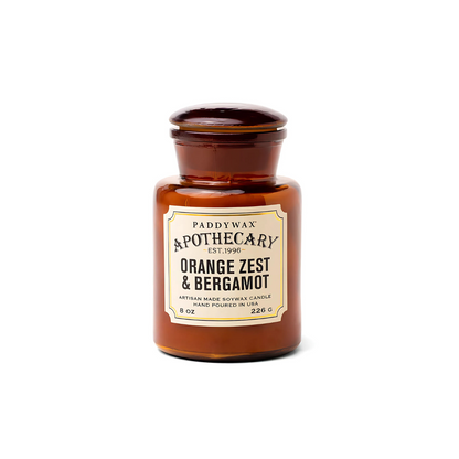 Paddywax Apothecary Glass Candle Orange Zest & Bergamot 226g