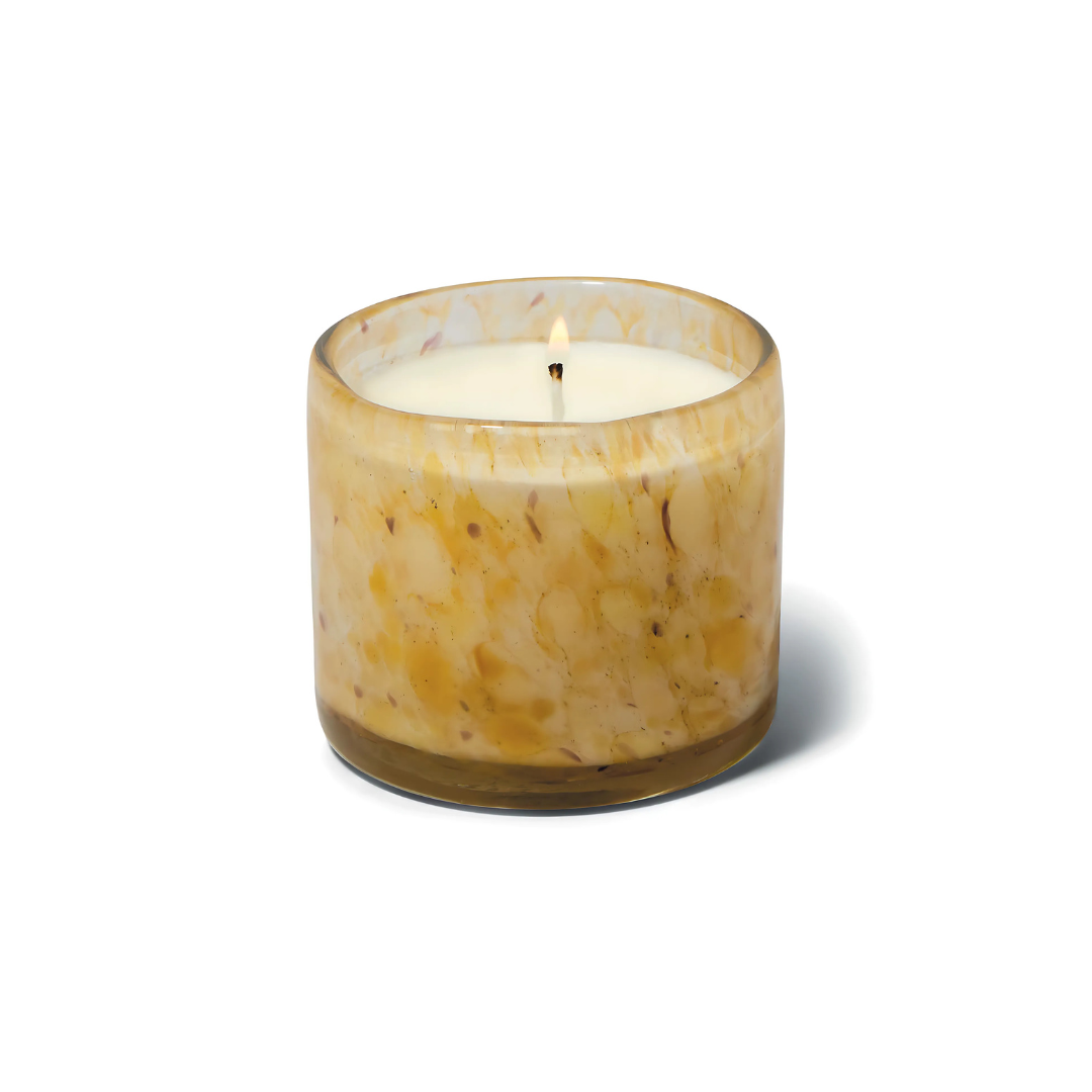 Paddywax Hand Blown Amber Bubble Glass Candle - Palo Santo 226g