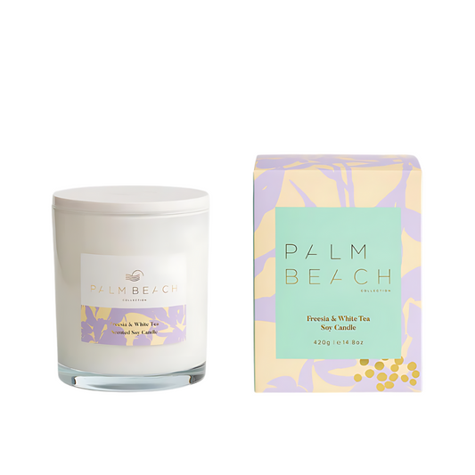 Palm Beach Freesia & White Tea Candle 420g