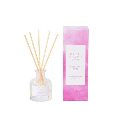 Palm Beach Reed Diffuser - Rebellious Rose 50mL