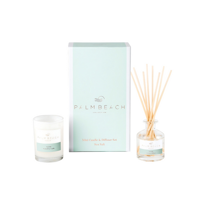 Palm Beach Sea Salt Mini Candle & Diffuser