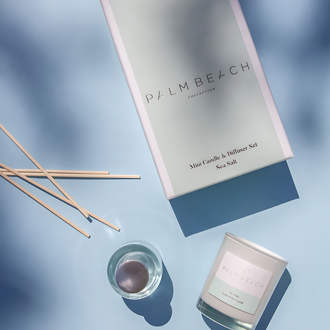 Palm Beach Sea Salt Mini Candle & Diffuser