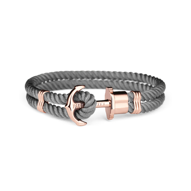 Paul Hewitt Phrep Nylon Rose Gold / Grey Bracelet – M