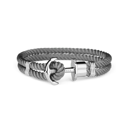 Paul Hewitt Phrep Nylon Silver / Grey Bracelet – M
